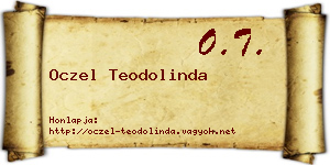 Oczel Teodolinda névjegykártya